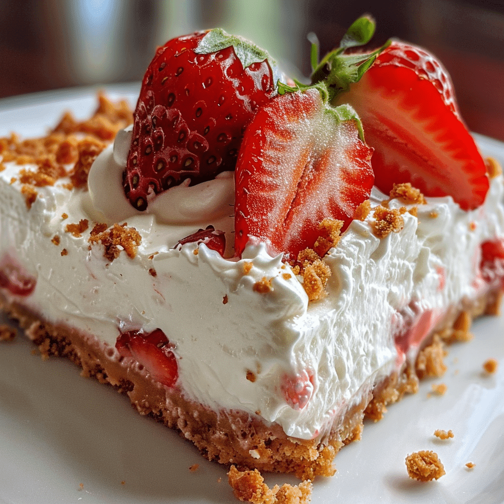 Colorful no-bake dessert made with layers of creamy filling and fresh fruits