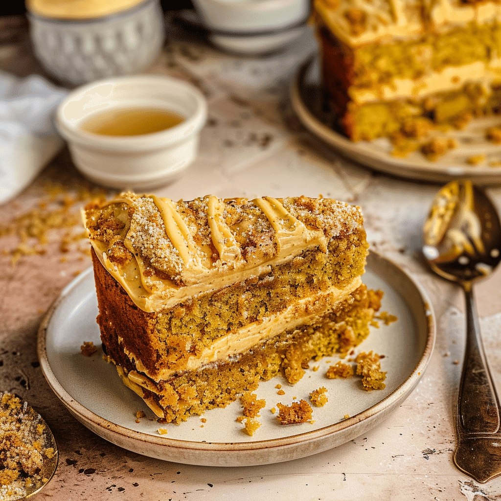 This Biscoff Recipes Cake Will Steal the Spotlight 14 Biscoff recipes cake served on plate with coffee and berries