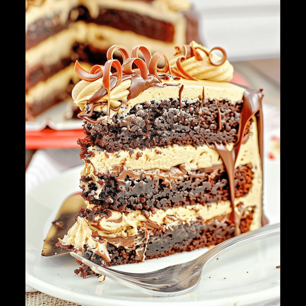 Cake with Reese’s Recipe You’ll Crave Again and Again 15 cake with Reese’s displayed on cake stand