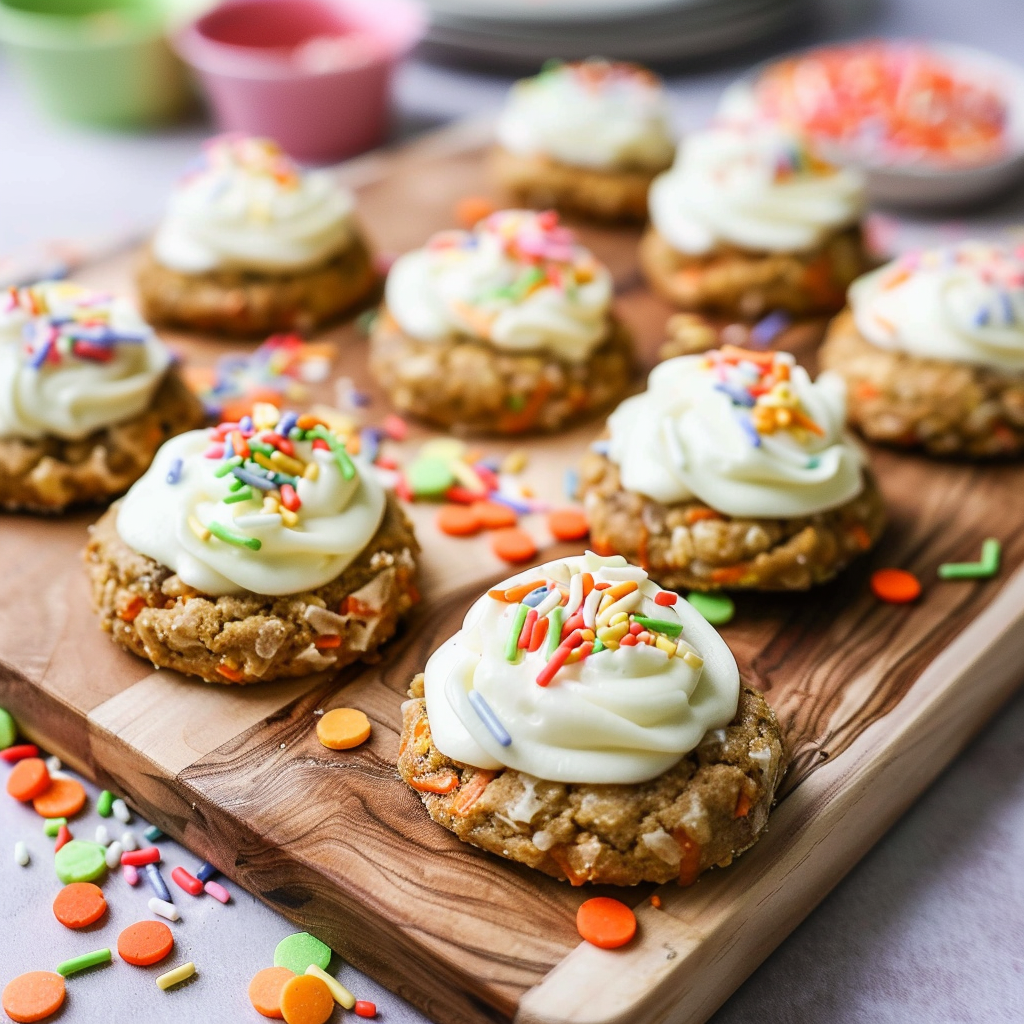 Carrot Cake Cookies recipe: 5 Irresistible Reasons to Bake Them Today 11 Carrot cake cookies recipe on a rustic plate