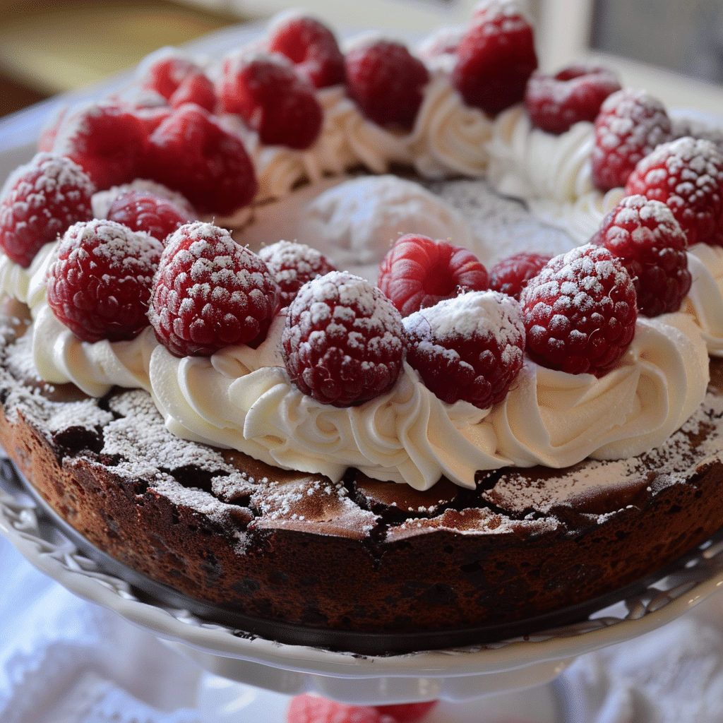 Chocolate Raspberry Torte Cake: The Ultimate Guide to Decadence 10 chocolate raspberry torte cake topped with raspberries