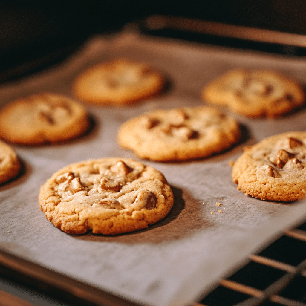 Cookie Nacho Recipe You Need to Try Now: Loaded, Gooey, and Over-the-Top Delicious 11 Cookie nacho halves baking in oven