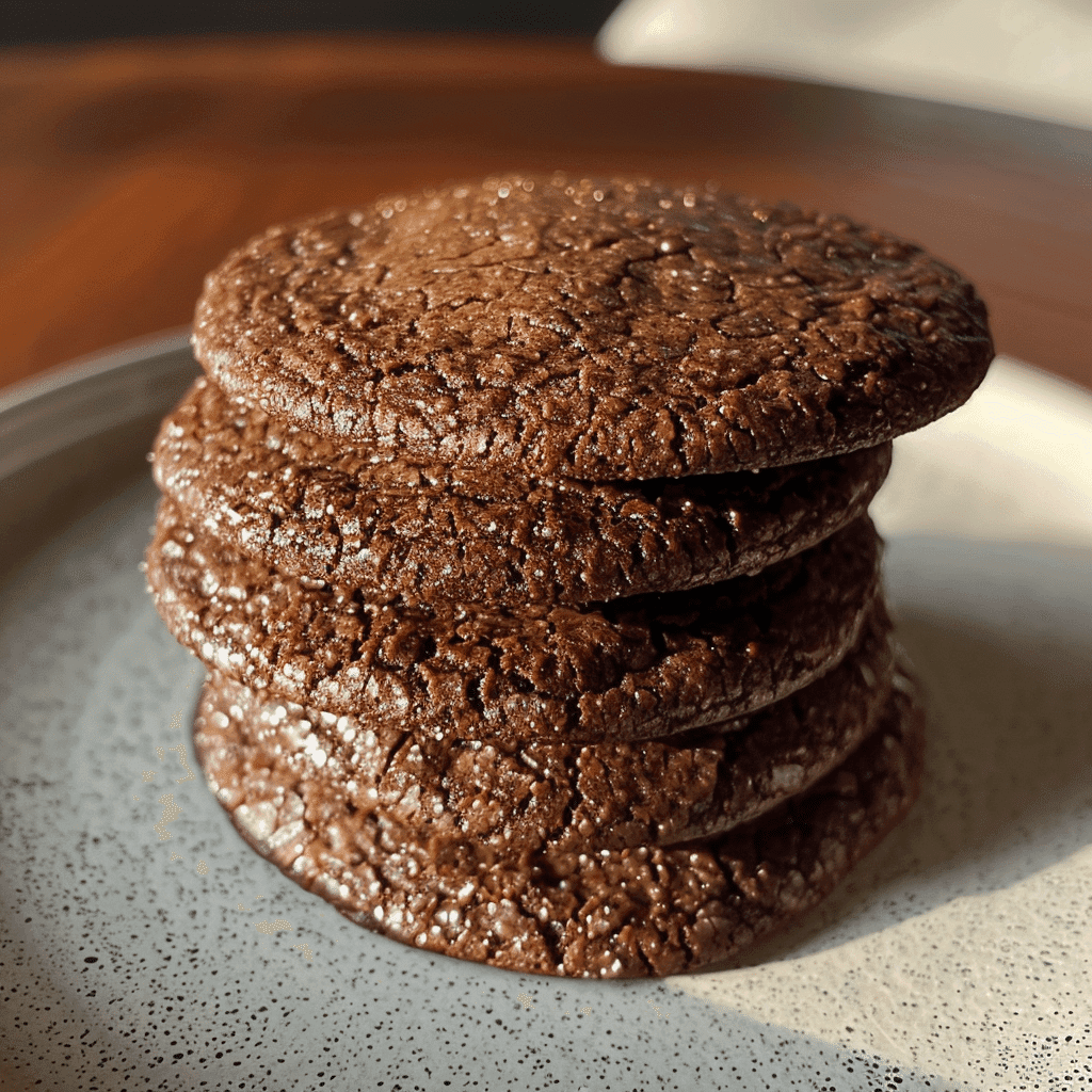 crispy cocoa cookies packed in kraft box with twine and label