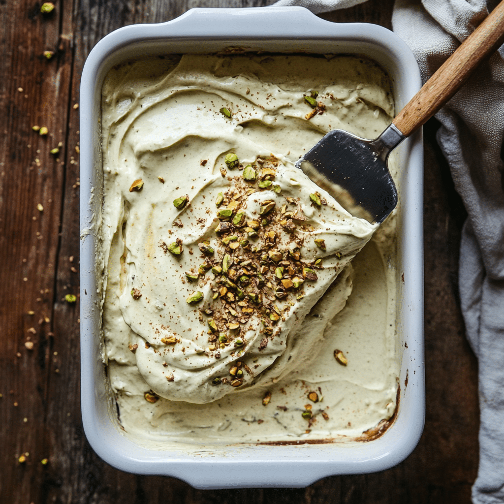 Dubai Chocolate Tiramisu That Blends Bold Flavor with Pistachio Luxury 11 layering dubai chocolate tiramisu cream