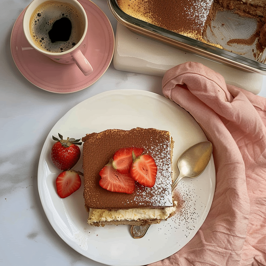 Dubai Chocolate Tiramisu That Blends Bold Flavor with Pistachio Luxury 12 slice of dubai chocolate tiramisu served