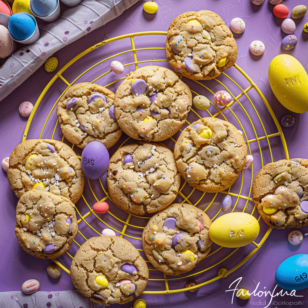 Make These Gluten Free Mini Egg Cookies Today 11 Gluten free mini egg cookies fresh from the oven on a baking tray