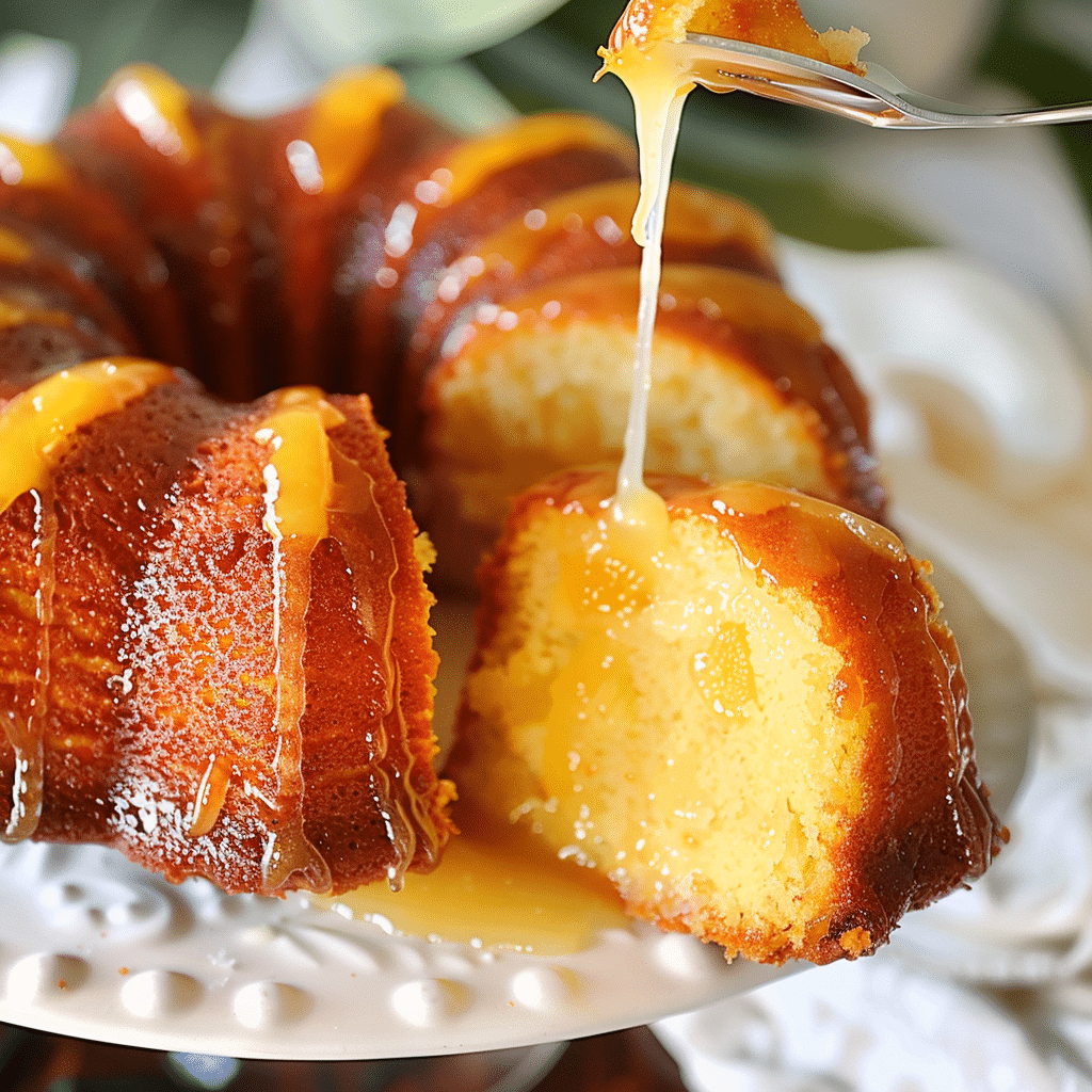 Easy Pineapple Juice Cake recipe That Tastes Like a Tropical Dream 12 Serving pineapple juice cake slice
