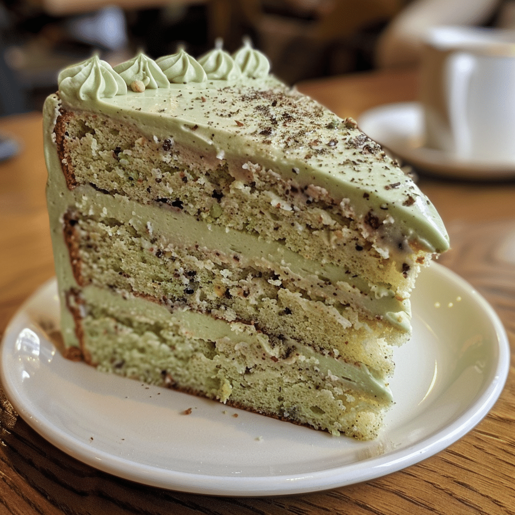 Flourless Pistachio Cake – Insanely Good, Jaw-Dropping Flavor Combo 12 Slice of flourless pistachio cake with raspberries