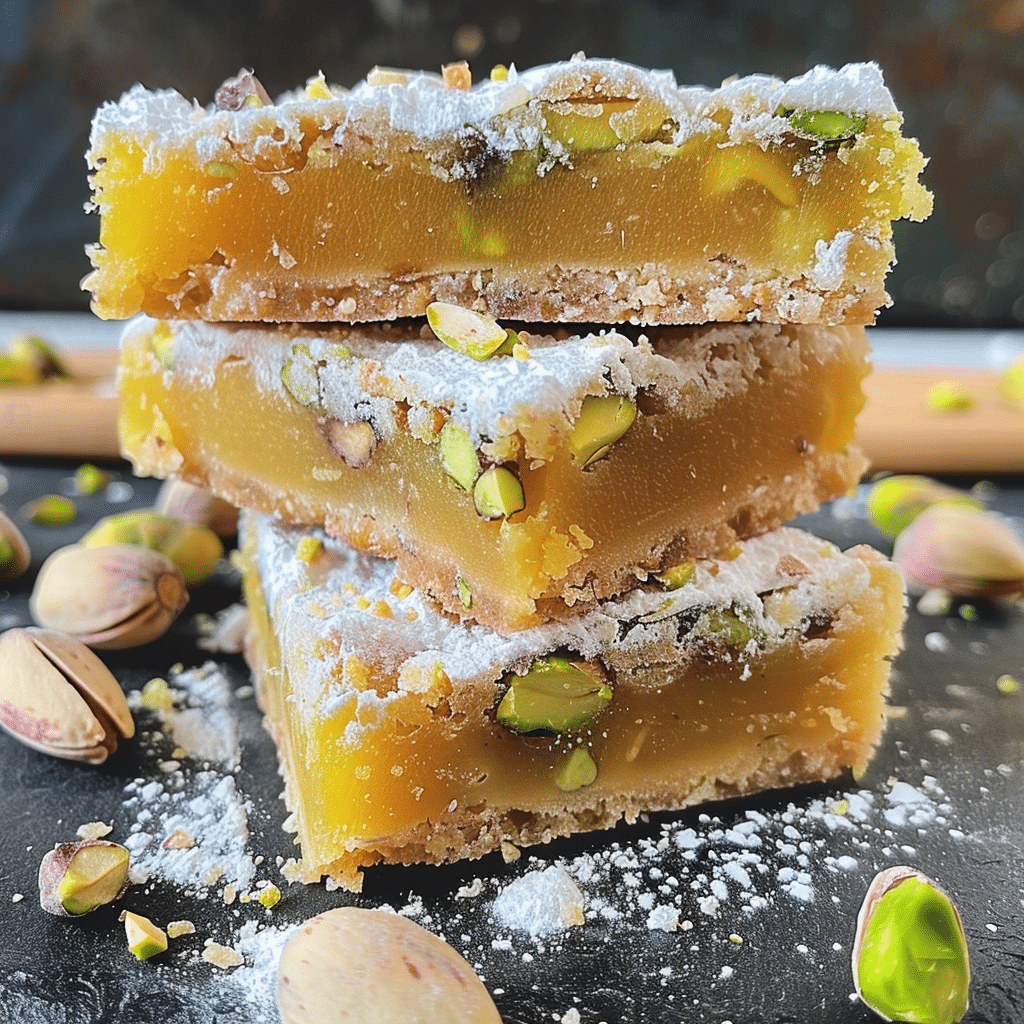 How to Make Irresistible Pistachio Lemon Bars at Home 14 Pistachio lemon bars baked