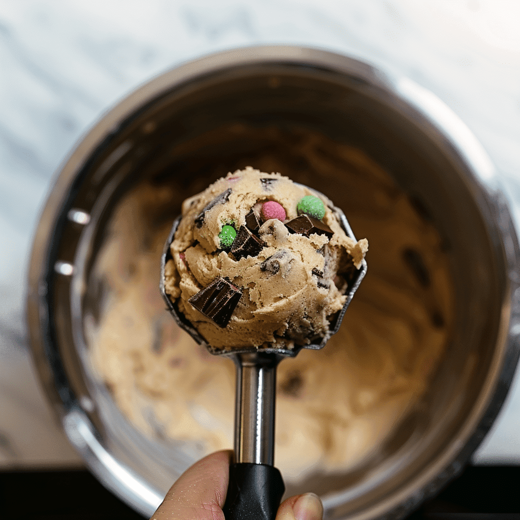 How to Make Perfect Micro Mini Egg Cookies 11 micro mini egg cookies dough being prepared with crushed candies