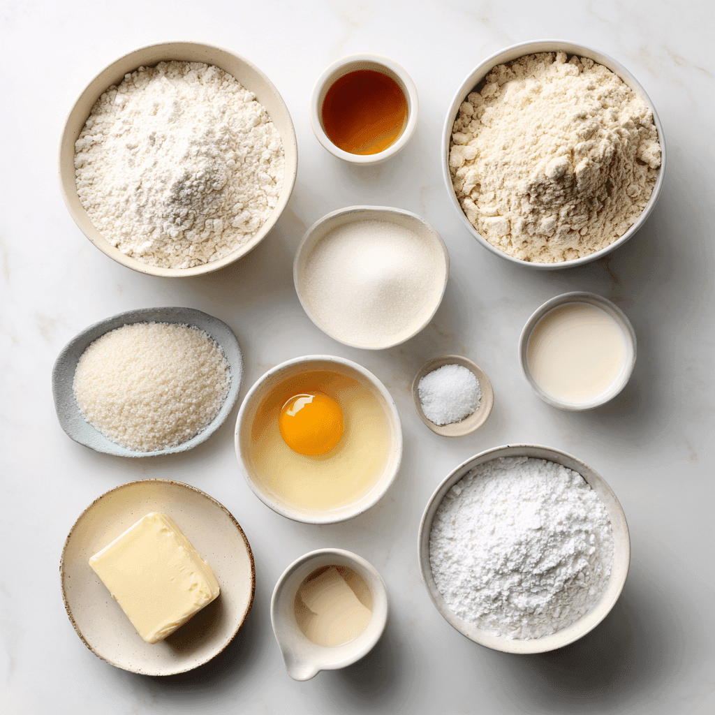 Irresistible Recipe Mini Pancakes You’ll Love 12 recipe mini pancakes ingredients flat lay flour butter milk
