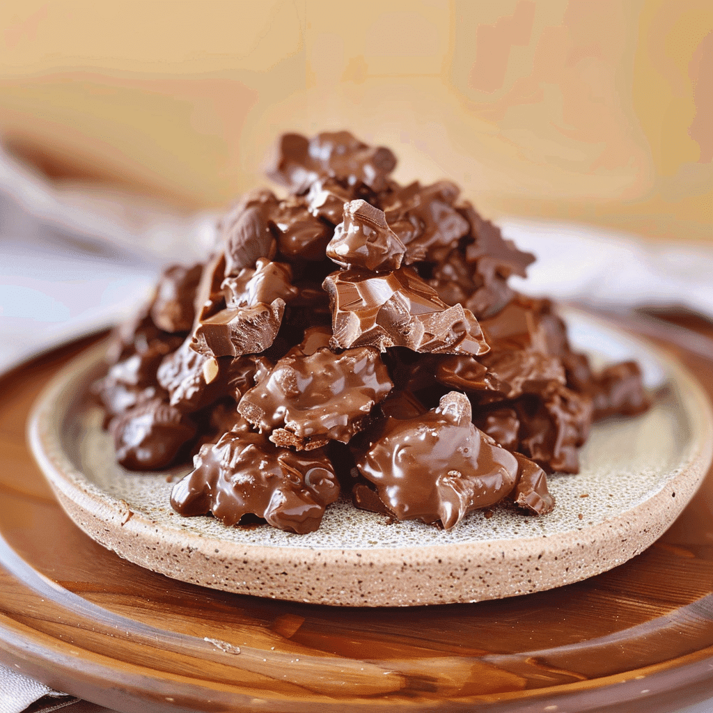 rice chocolate cakes served with berries and mint