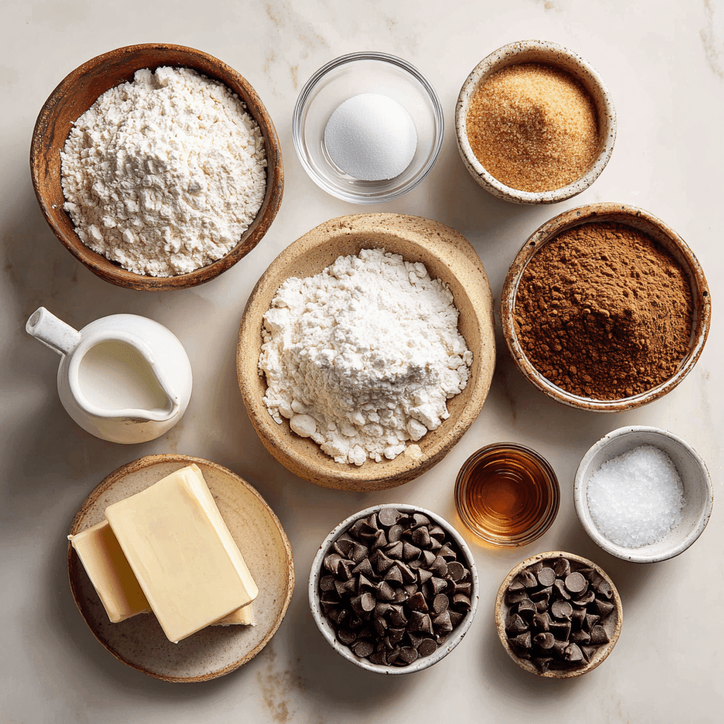 7-Minute Air Fryer Cookies: Ultimate Easy Recipe Guide 12 Ingredients for Air Fryer Cookies Recipes including flour, butter, sugar, eggs, and chocolate chips