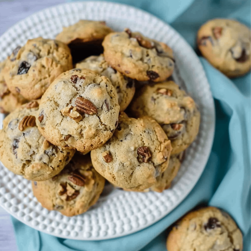 Date Cookies That Are Naturally Sweet And Easy 15 Stack of chewy date cookies on a white plate