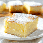 Magic Custard Cake Recipe: Easy, Silky Treat You’ll Love 11 Soft magic custard cake recipe with golden top on small white dish