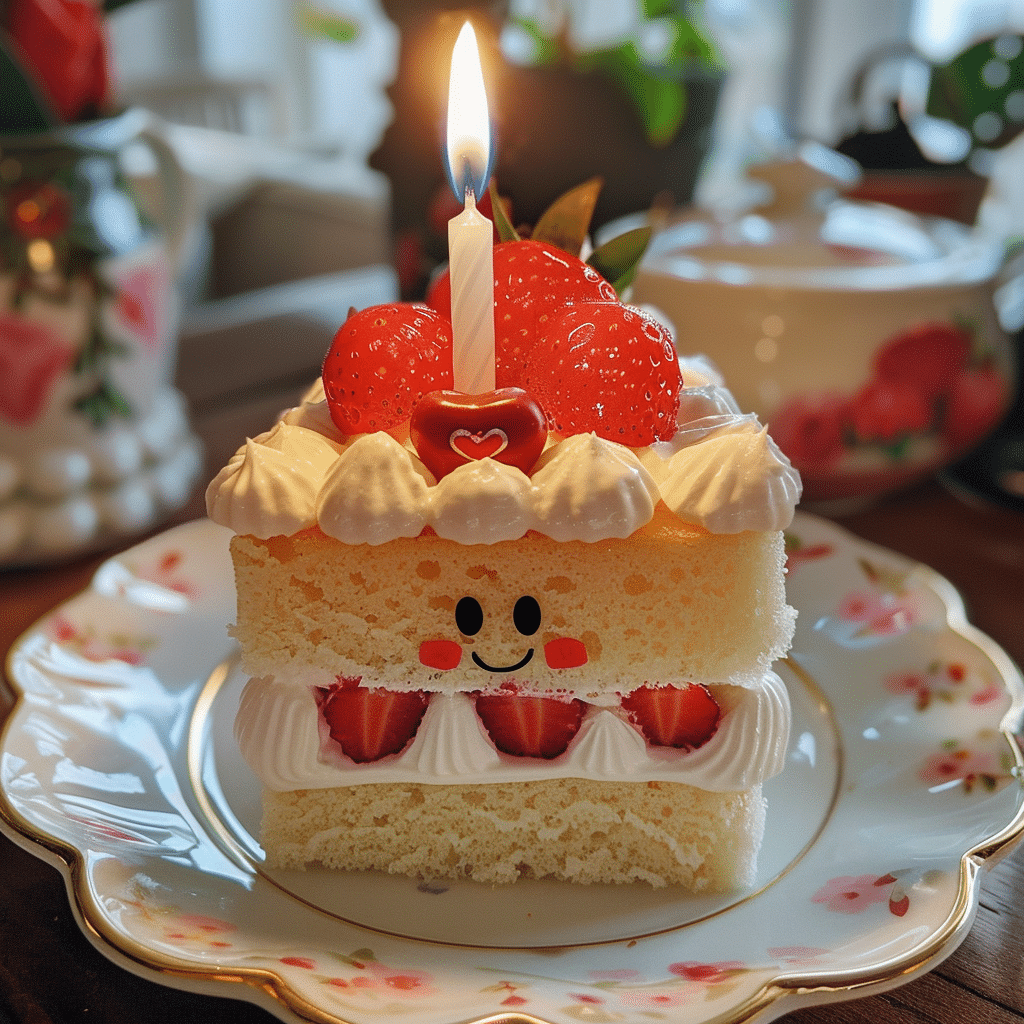 Jellycat Cake to Make Your Guests Smile 18 Jellycat cake with chocolate drizzle, strawberries, and smiling face