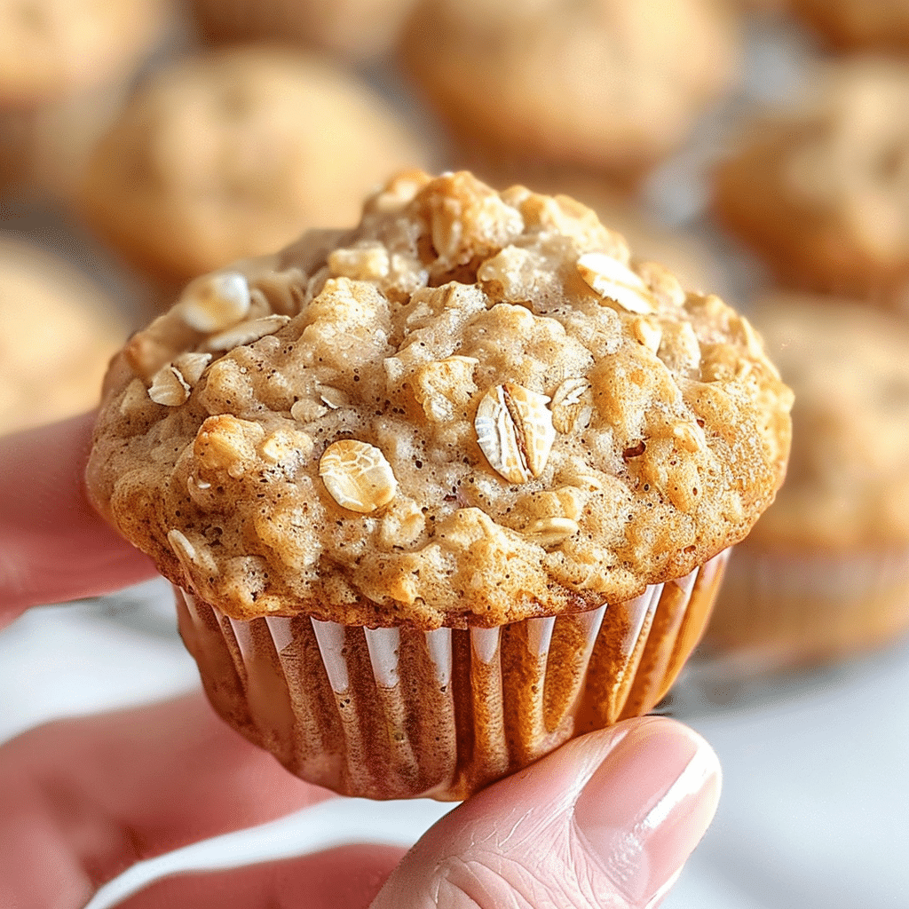 Applesauce Oatmeal Muffins – Healthy, Moist