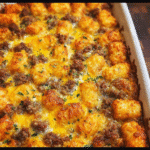 Cheesy Tater Tot Sausage Casserole 5 Cheesy Tater Tot Sausage Casserole
