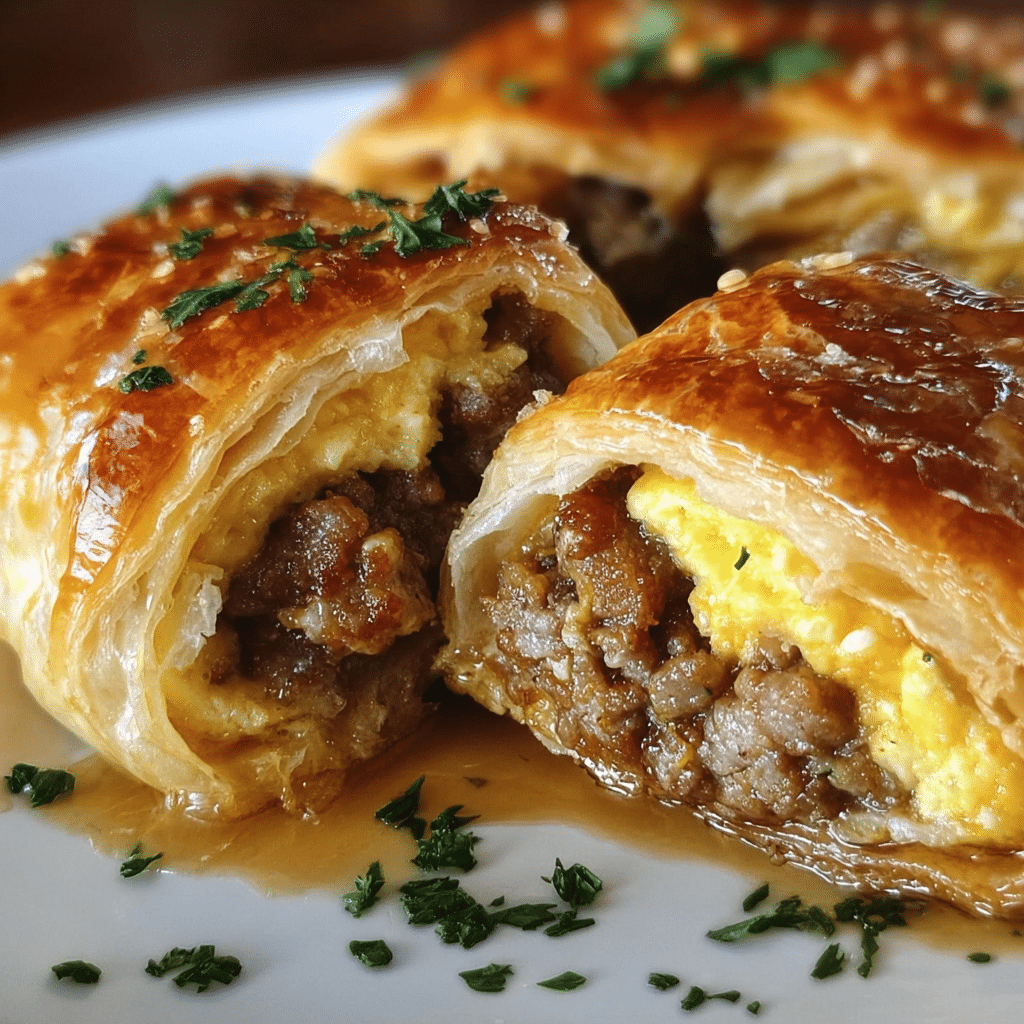 Sausage Egg Cheese Breakfast Roll-Ups