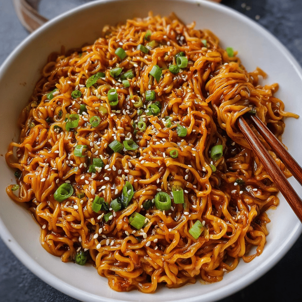 Spicy Garlic Sesame Noodles 6 Spicy Garlic Sesame Noodles – Simple Asian-Inspired Meal