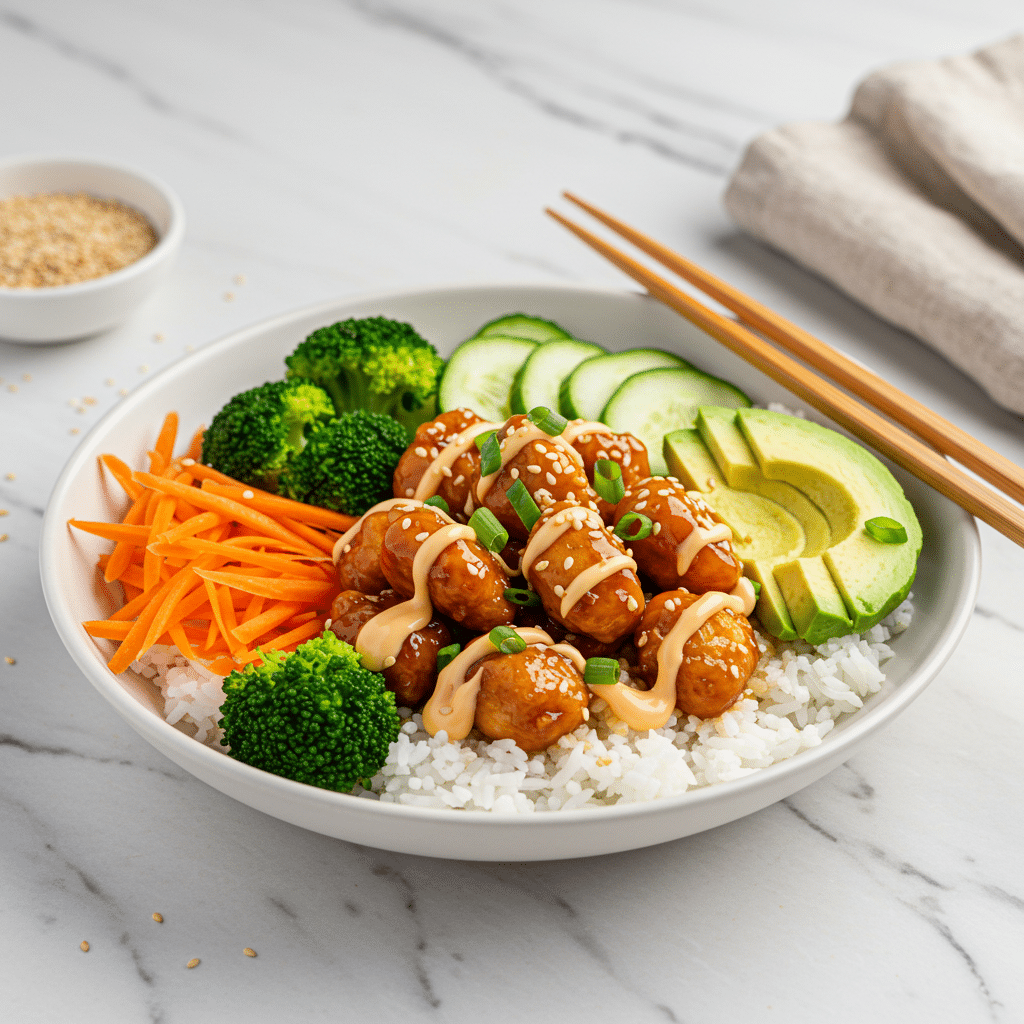 Bang Bang Chicken Rice Bowl 2 Bang Bang Chicken Rice Bowl