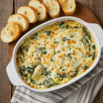 Cheesy Spinach & Artichoke Dip 2 Cheesy Spinach & Artichoke Dip