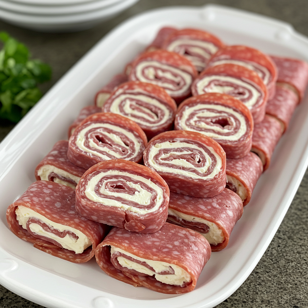 The Ultimate Guide to 10 Crowd-Pleasing Appetizers for Any Occasion 8 Cream Cheese Salami Roll-Ups