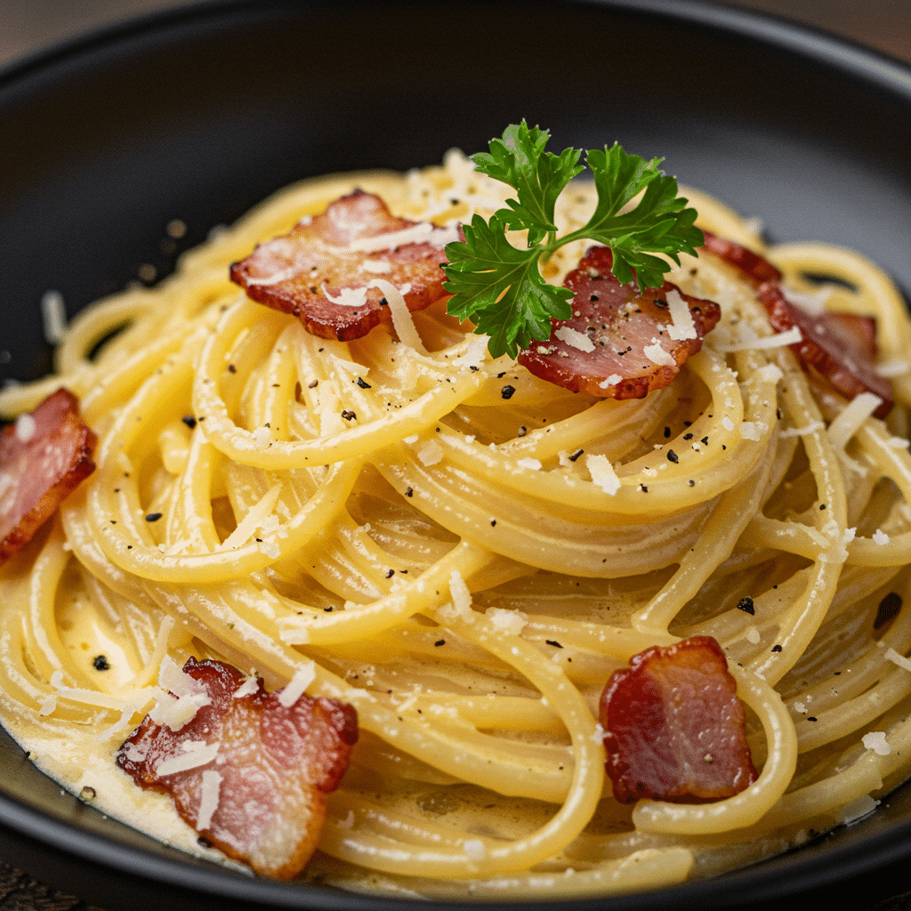 One-Pot Creamy Bacon Carbonara Pasta 5 Creamy Bacon Carbonara Pasta