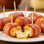 Baked Crispy Bacon Mozzarella Poppers: Gooey, Crunchy, and Irresistible 4 Crispy Bacon Mozzarella Poppers