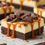 Easy Caramel Brownie Cheesecake 3 Easy Caramel Brownie Cheesecake