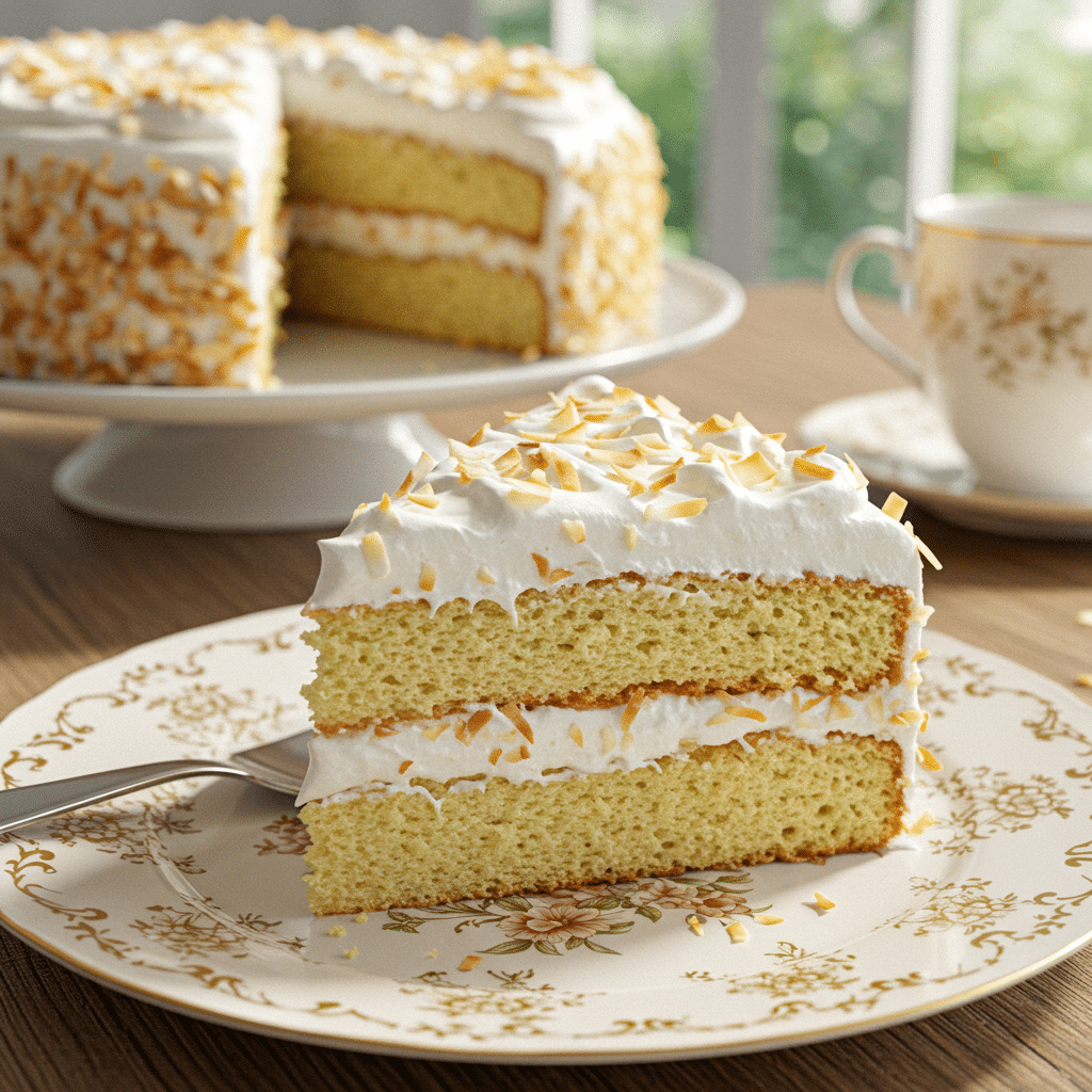 Fluffy Coconut Cloud Cake 2 Fluffy Coconut Cloud Cake