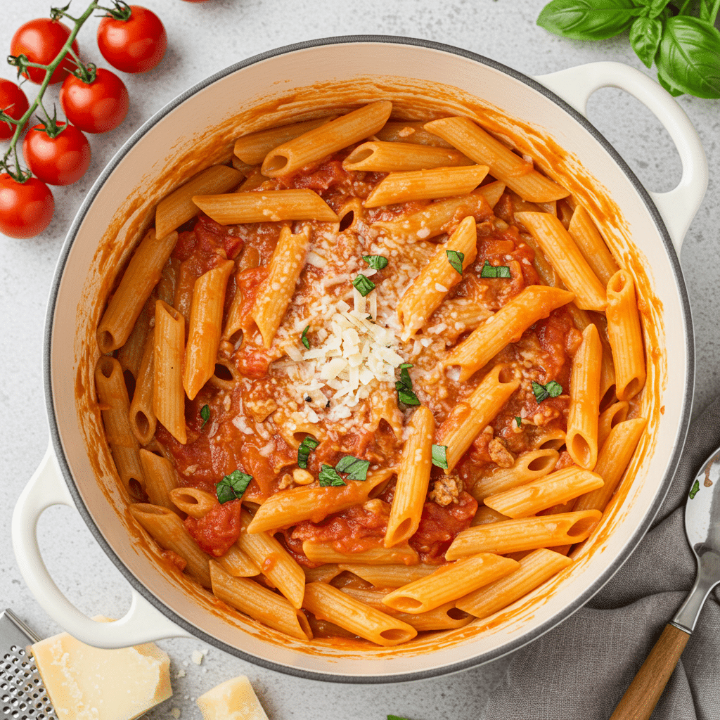11 Best Creamy Pasta Recipes for Easy, Flavorful Dinners 5 One Pot Tomato Cream Pasta