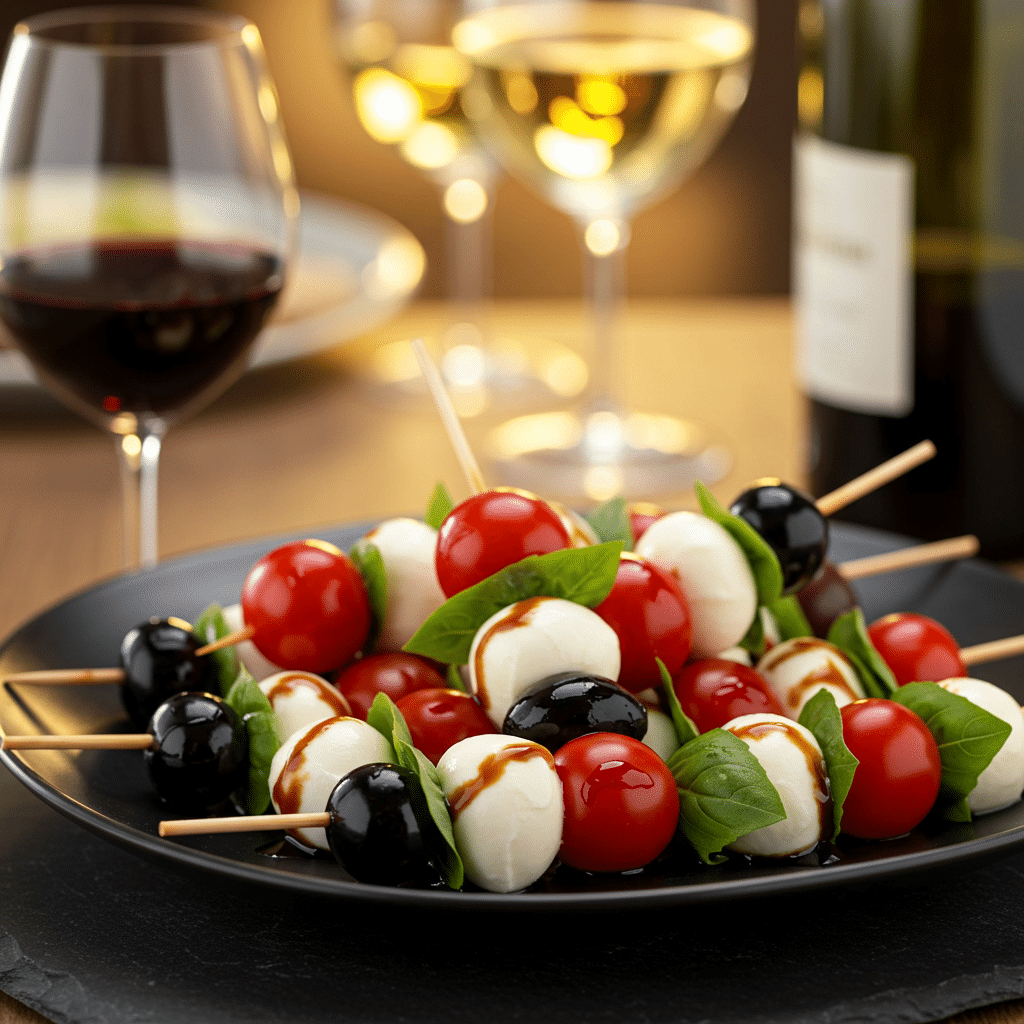 Mini Caprese Salad Skewers