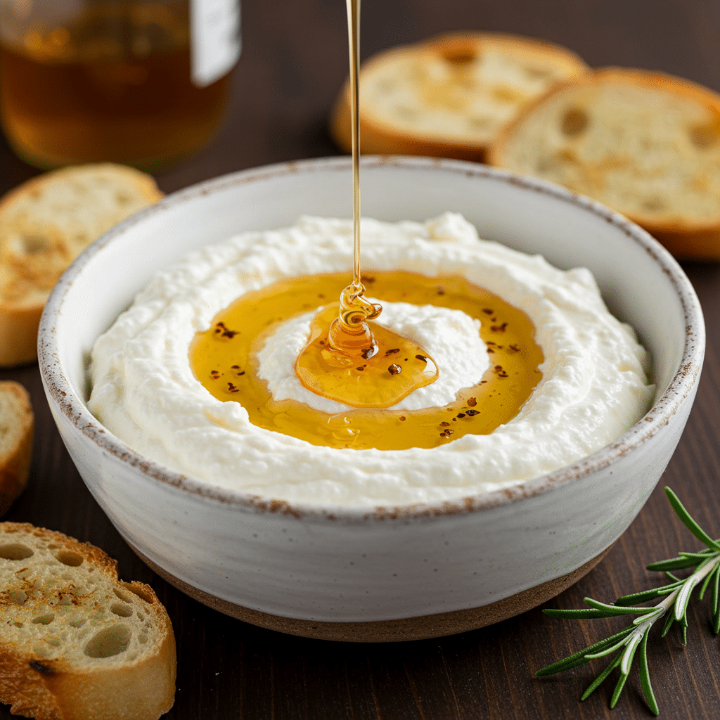The Ultimate Guide to 10 Crowd-Pleasing Appetizers for Any Occasion 7 Ricotta Dip with Hot Honey
