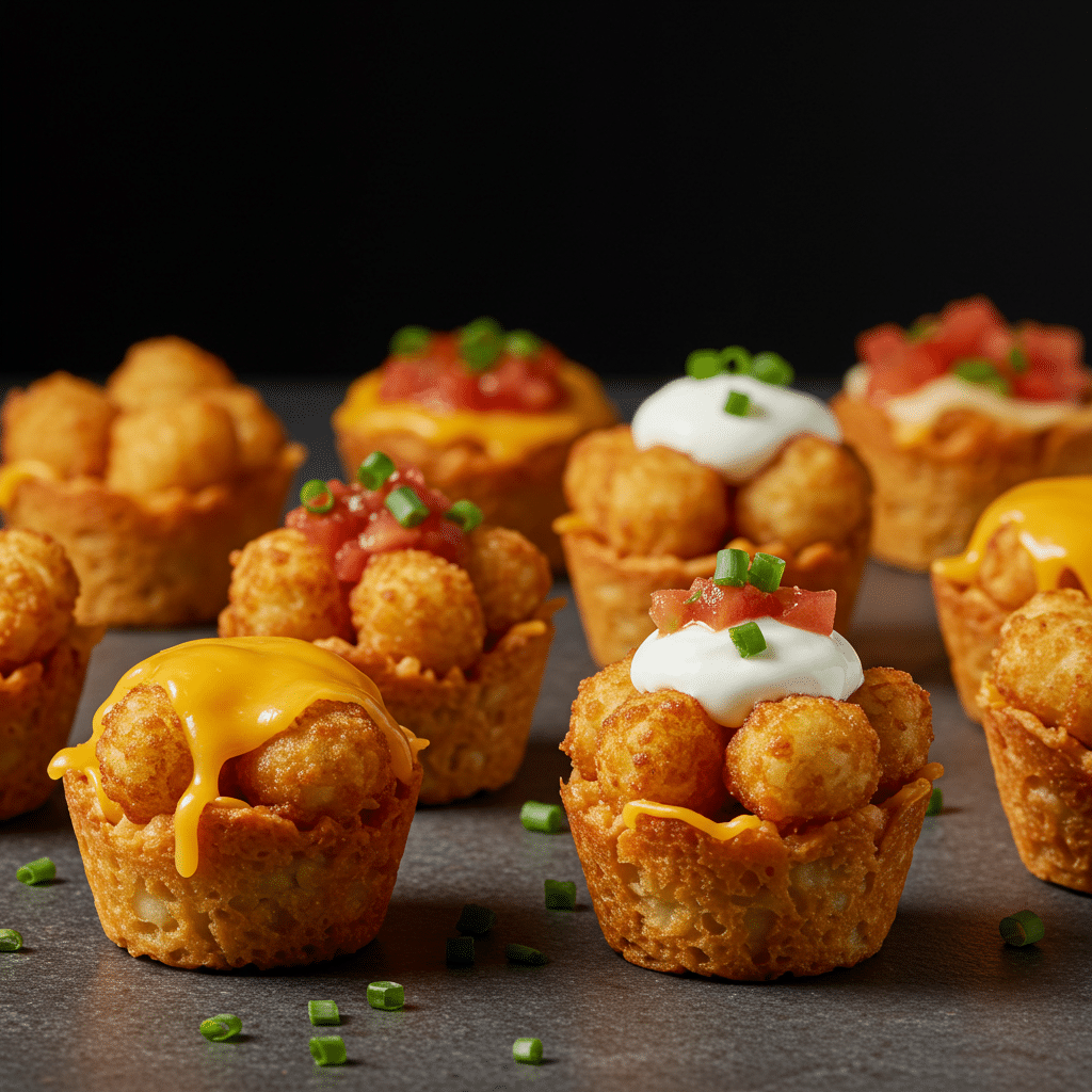 10 Easy And Impressive Appetizers for Your Next Party 9 Tater Tot Appetizer Cups