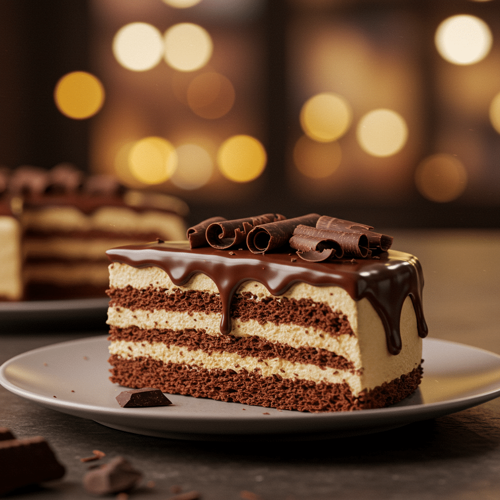 Layered Chocolate Coconut Cake