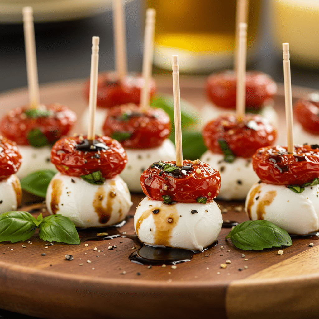 Easy Mini Caprese Bites 5 Mini Caprese Bites Recipe
