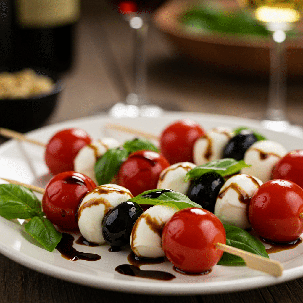Mini Caprese Salad Skewers