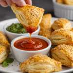 Mini Puff Pastry Pesto Pizzas 3 Mini Puff Pastry Pesto Pizzas