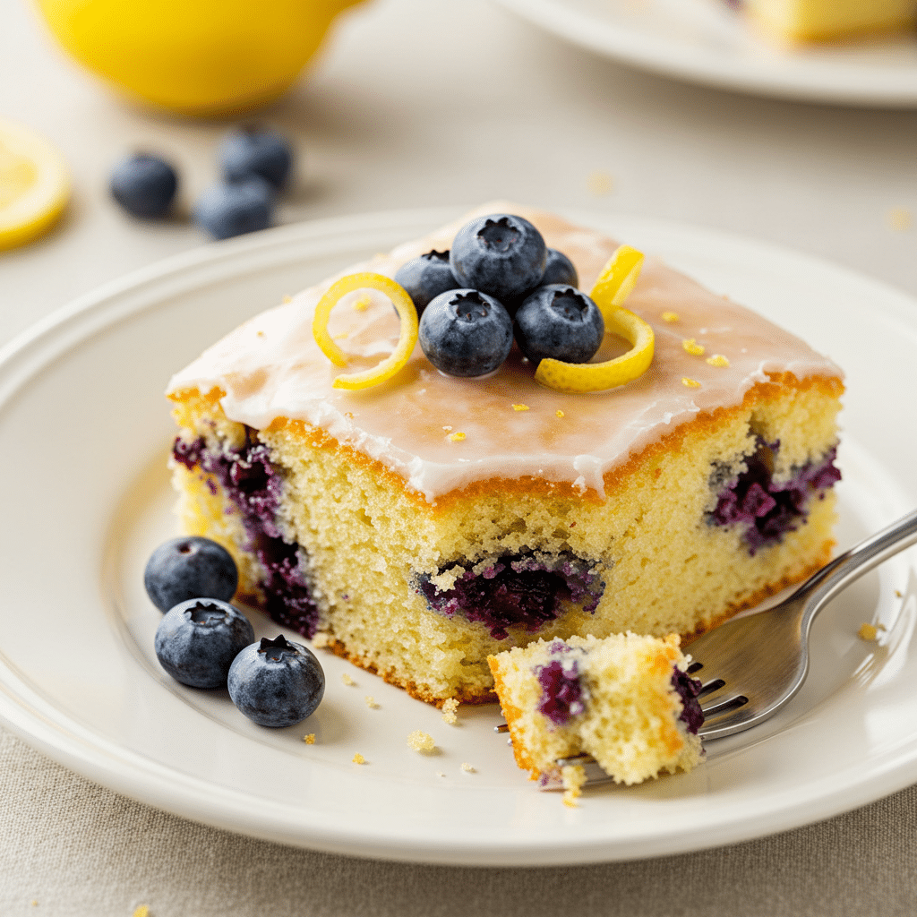 Zesty Lemon Blueberry Cake 2 Zesty Lemon Blueberry Cake