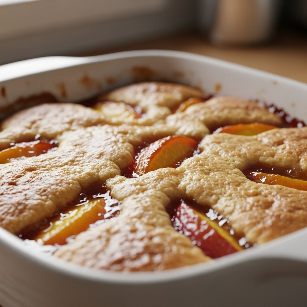 Best 3-Ingredient Peach Cobbler Dump Cake