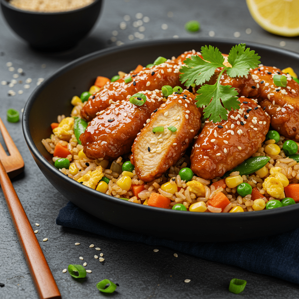 Chicken with Vegetable Fried Rice