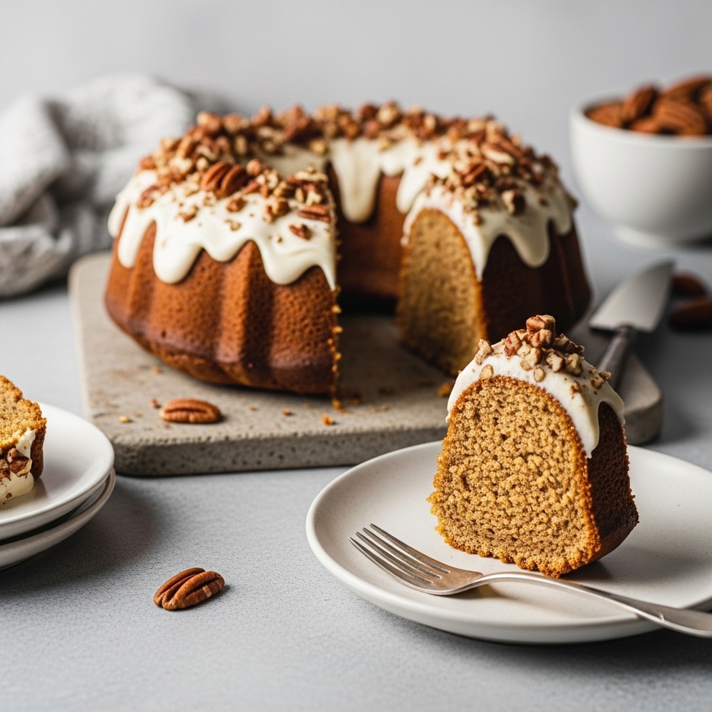 Cream Cheese Glazed Carrot Bundt Cake
