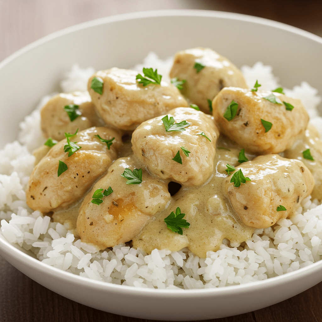 One-Pan Creamy Chicken and Rice 2 Creamy Chicken and Rice