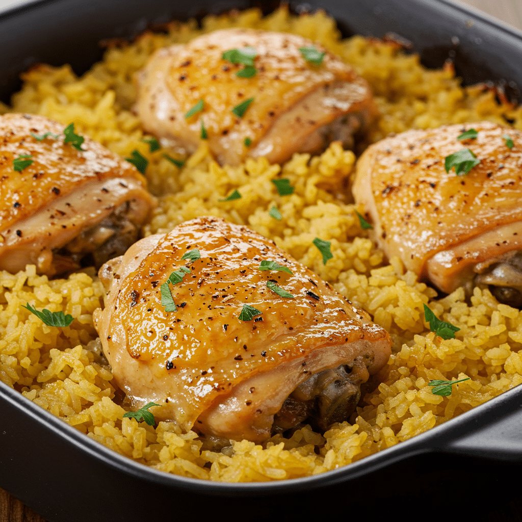 Creamy Forgotten Chicken and Rice Dish 2 Creamy Forgotten Chicken and Rice