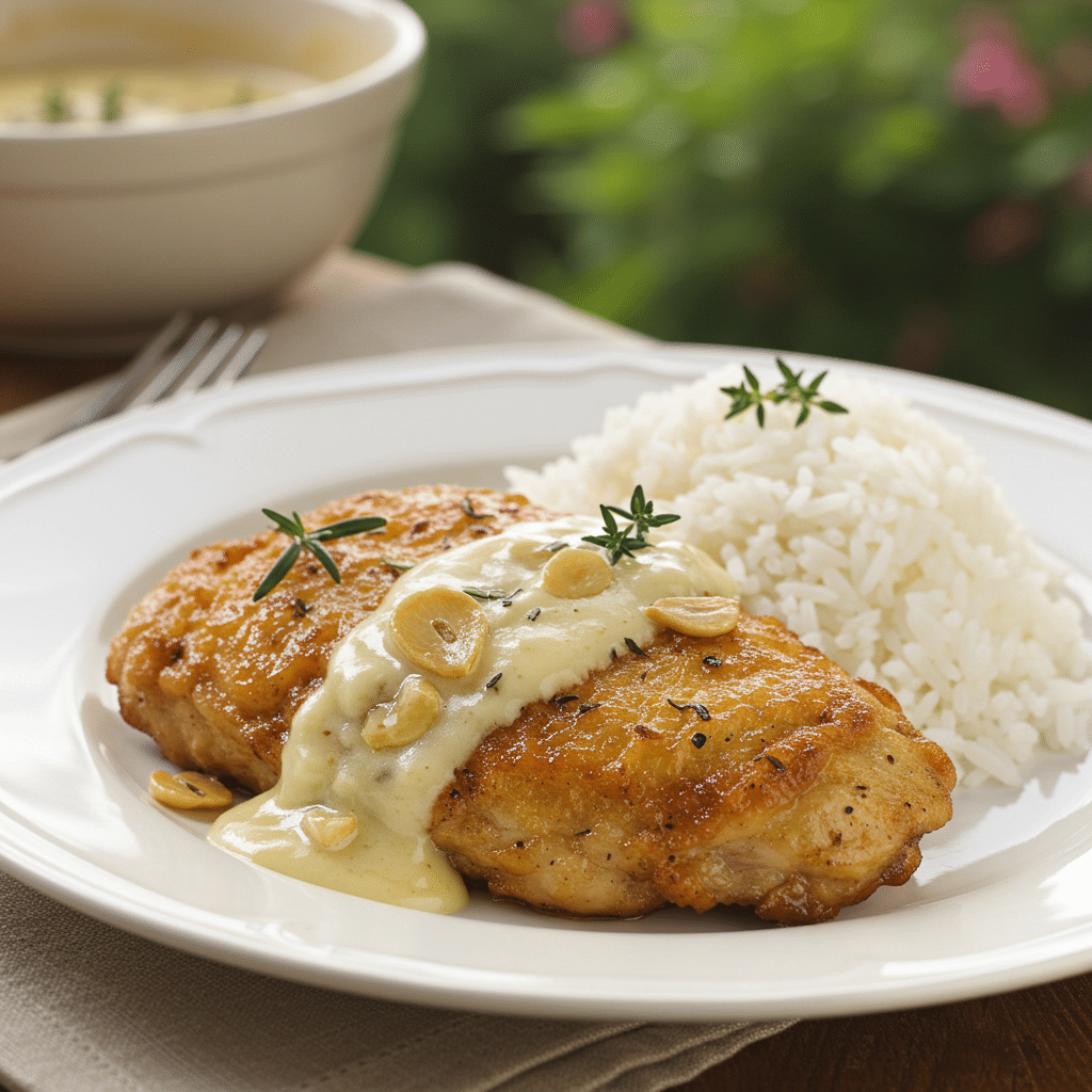 31 Flavor-First Chicken Dinners: Your Guide to Unforgettable Home-Cooked Meals 23 Creamy Garlic Butter Chicken with Rice