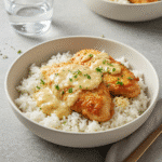 Creamy Smothered Chicken with Rice