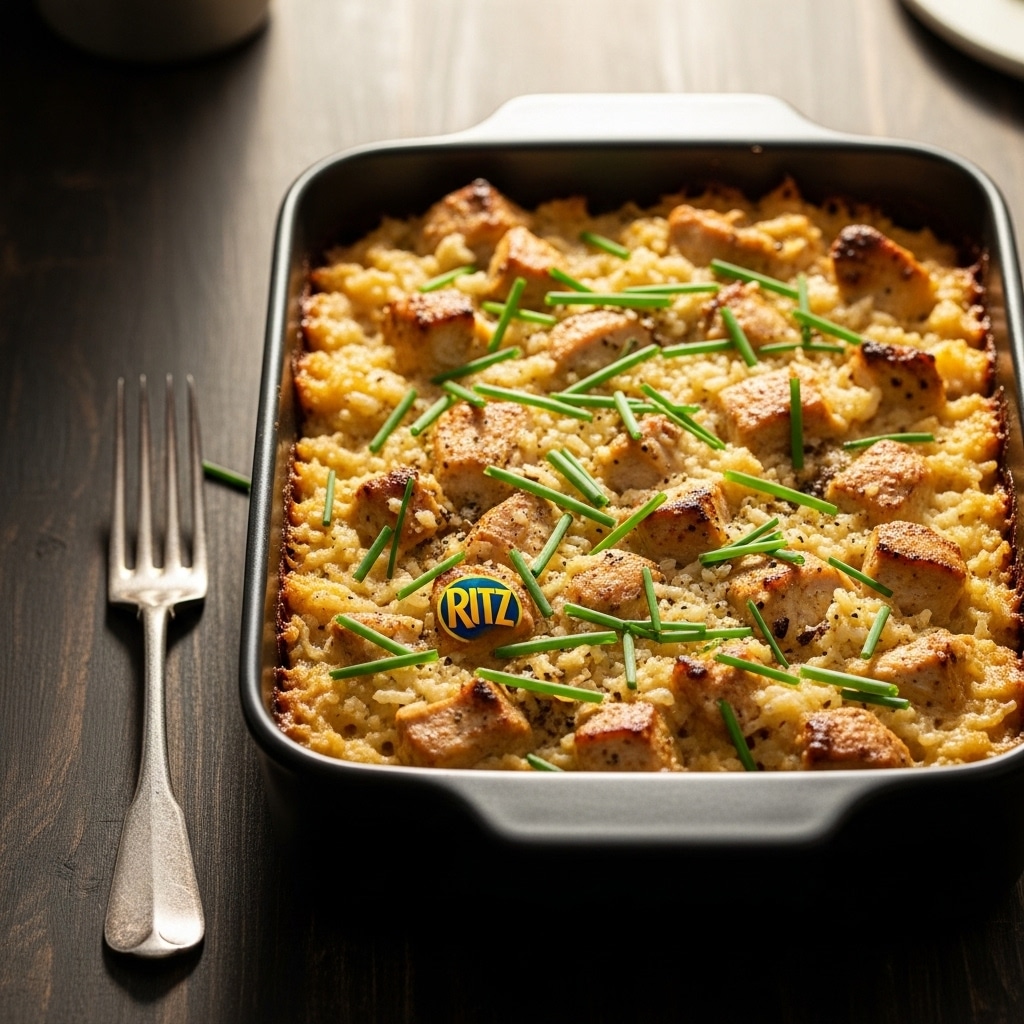 Easy Ritz Chicken and Rice Casserole: Quick Dinner Recipe