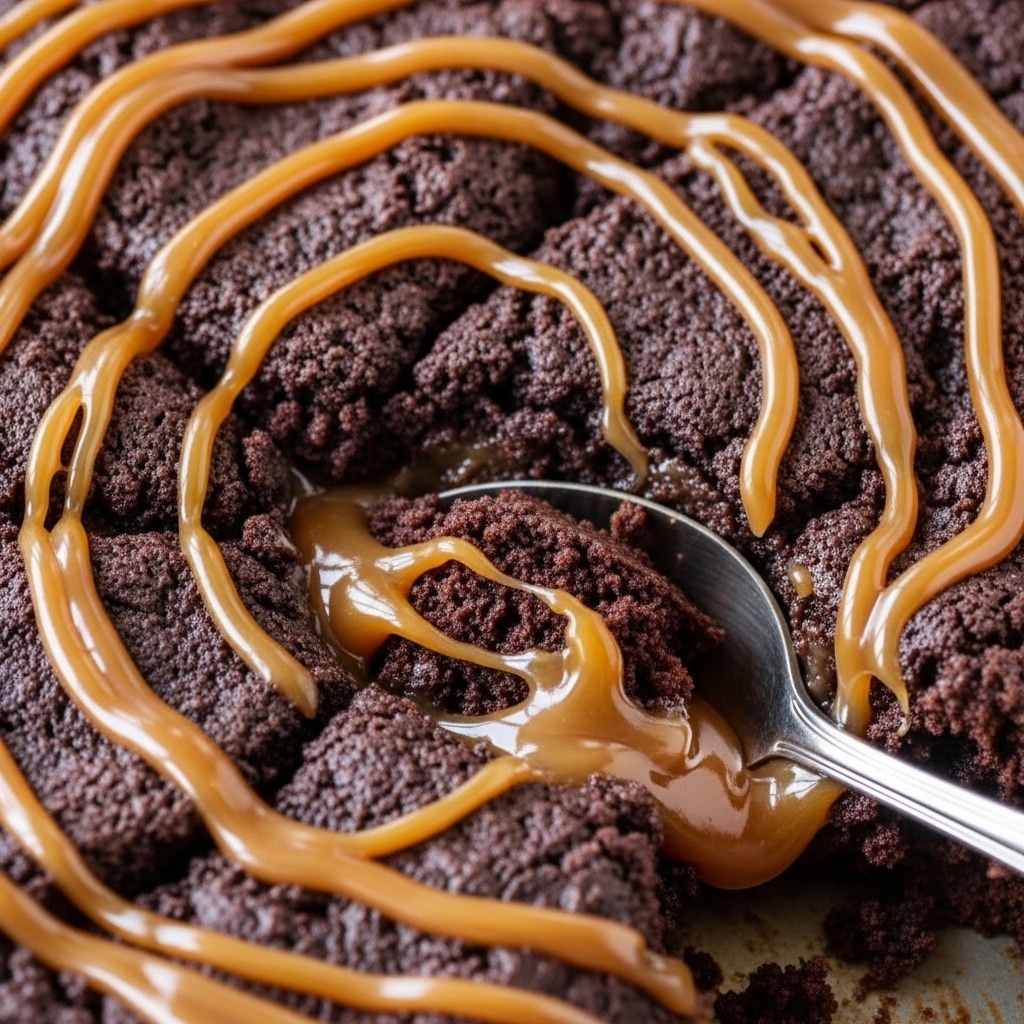 Homemade Chocolate Caramel Dump Cake