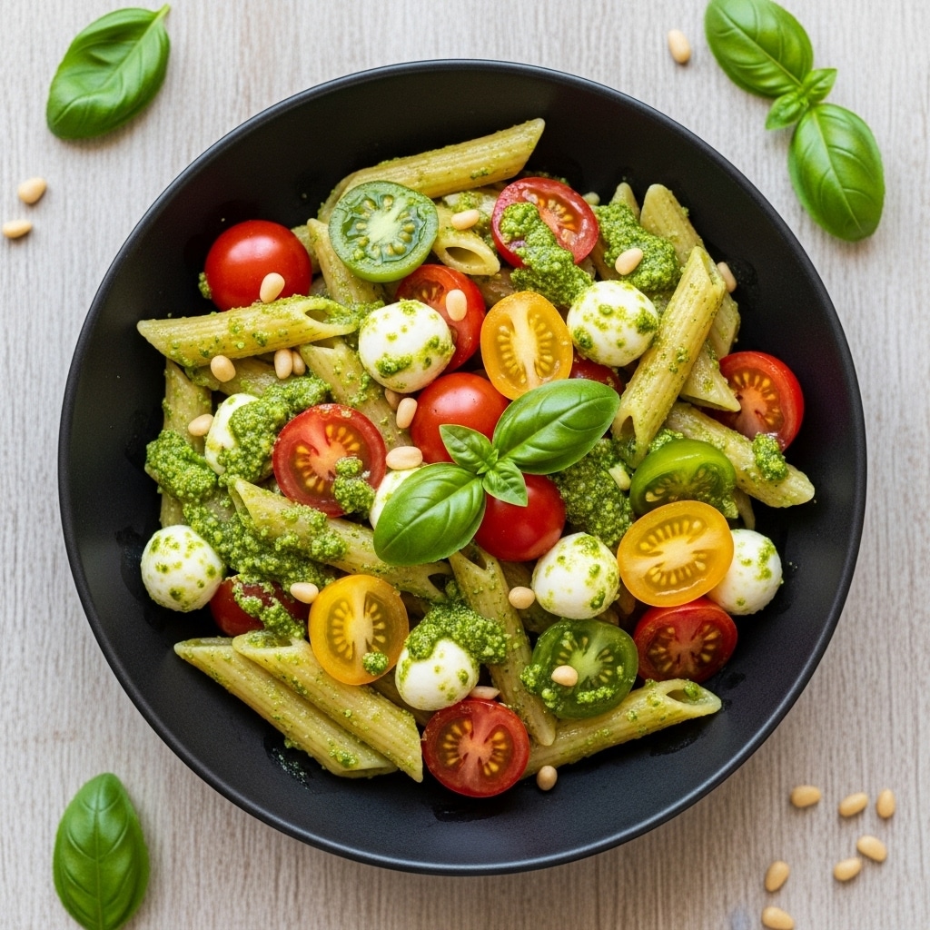 Caprese Pasta Salad with Pesto